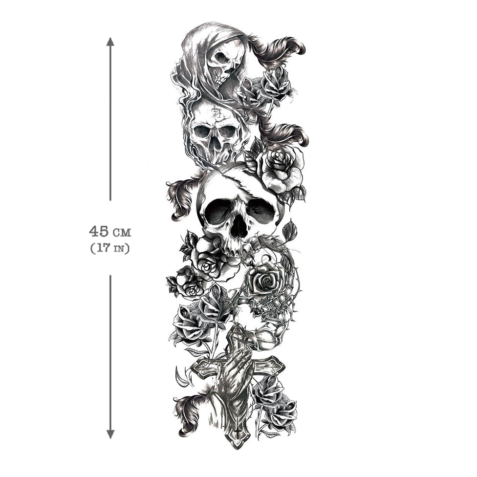 Skull Sleeve Tattoo | Double Diamond Tattoos (Double Deez Tattoos)