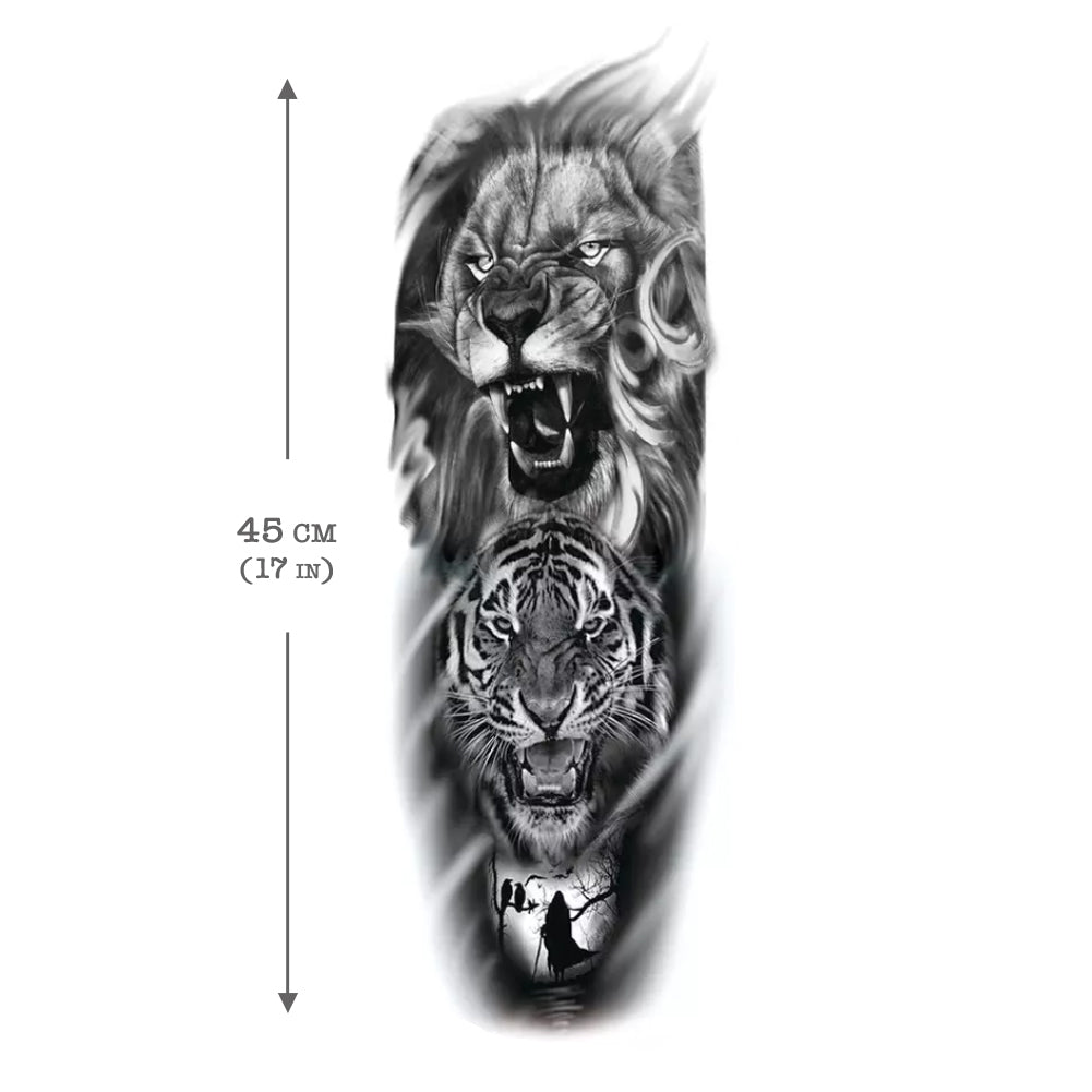 Tiger and warrior tattoo by nicklimpz.tattooer | Tatoeage ideeën,  Tatoeages, Tatoeage