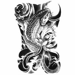 Koi Fish - B&W 3