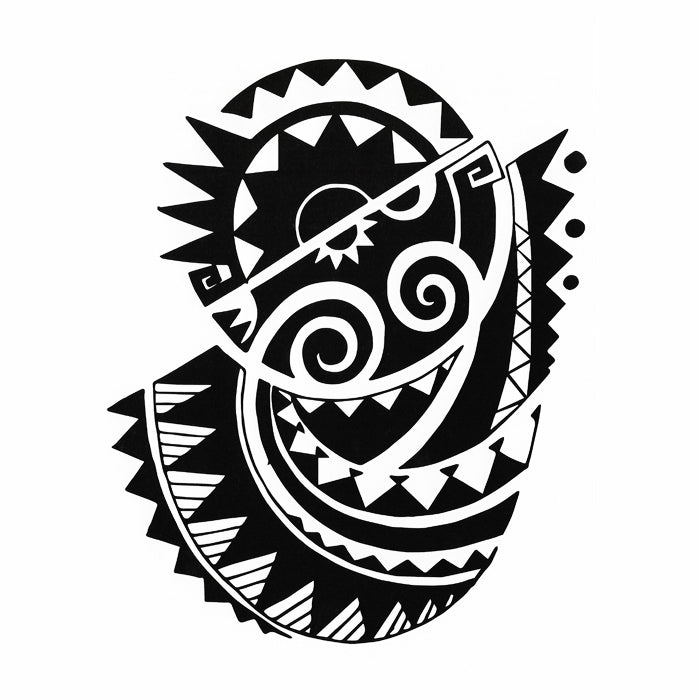 Tattoo Sketch Maori Style For Leg Or Shoulder Stock Illustration - Download  Image Now - Polynesian Culture, Tattoo, Leg - iStock