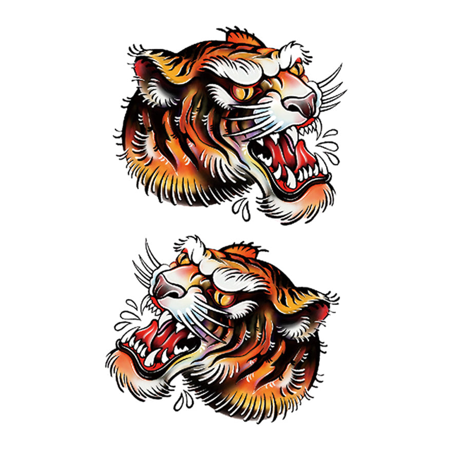 traditional tiger head tattoos
