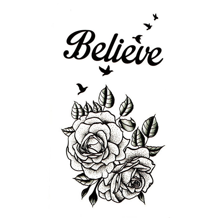 believe quote tattoos