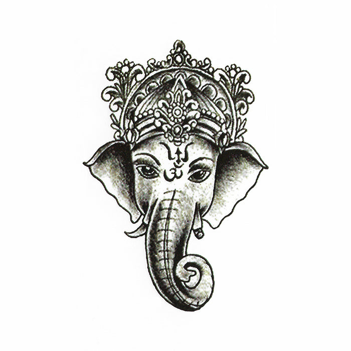 Ganesh Chaturthi Face in No-Color Sketch Art 1251897 Vector Art at Vecteezy